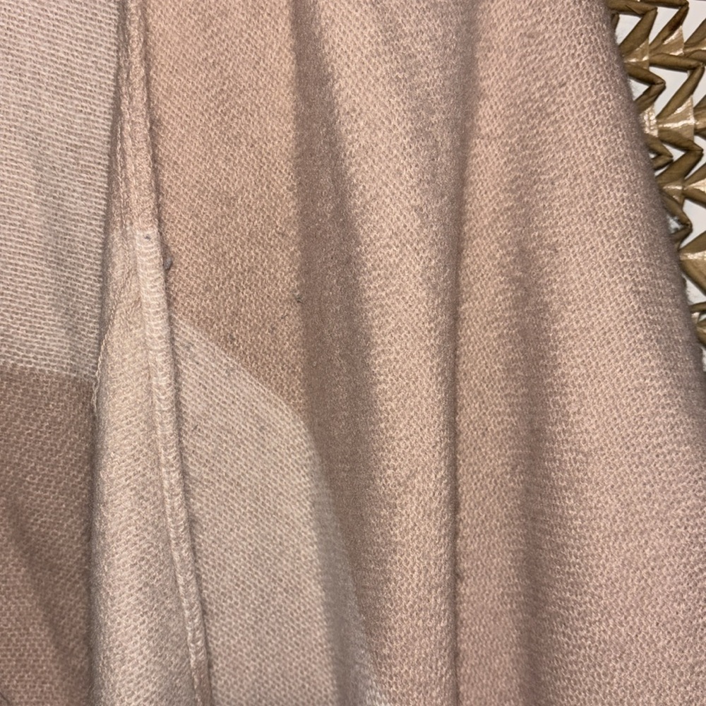 Soia & Kyo Yadira Woven Scarf/Cardigan in Tan and Cream With Fringe - Picture 6 of 8